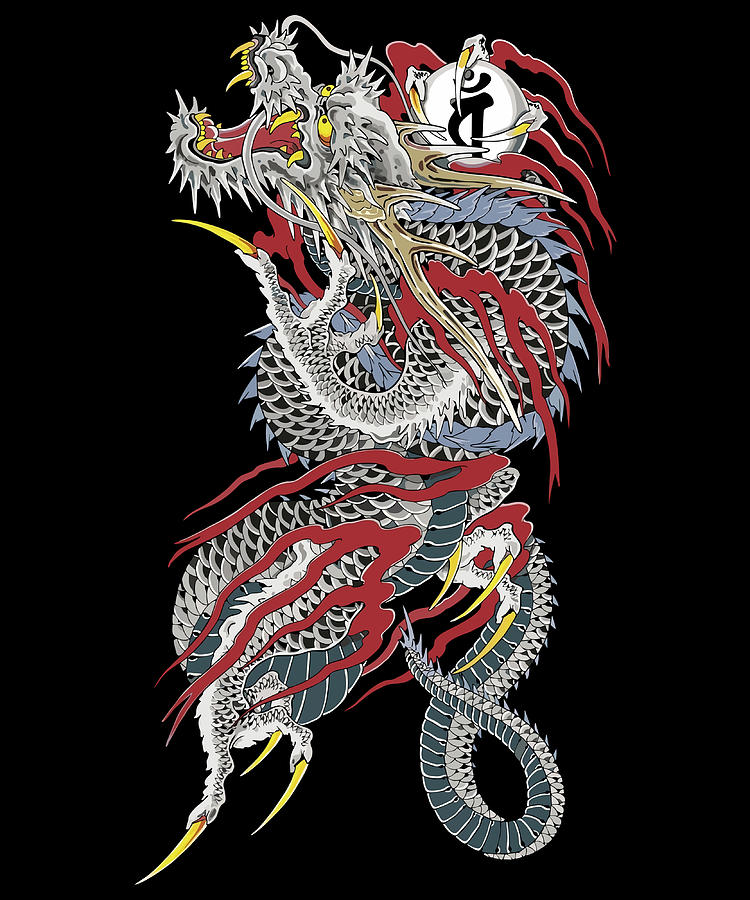 Dragon of Dojima Poster tumblr Painting by Bell Wright | Fine Art America