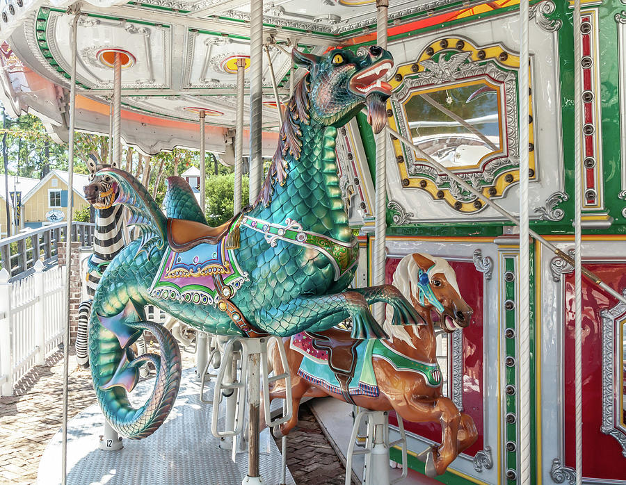 Dragon On A Carousel Photograph