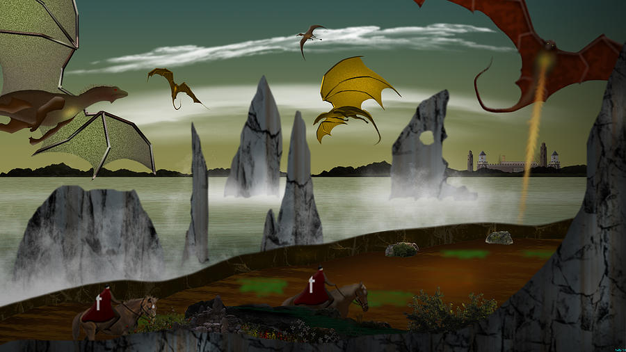 Dragon Playground Digital Art by Mark Tully - Fine Art America
