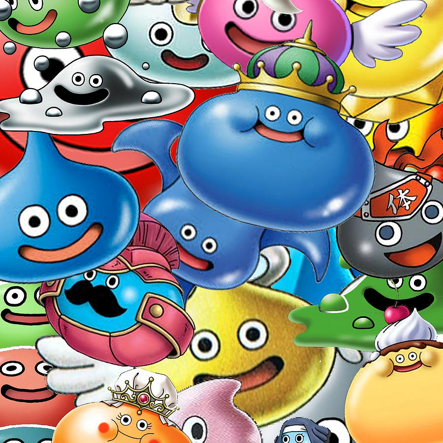 Dragon Quest Slimes Painting by Brown Joanne Joanne | Fine Art America