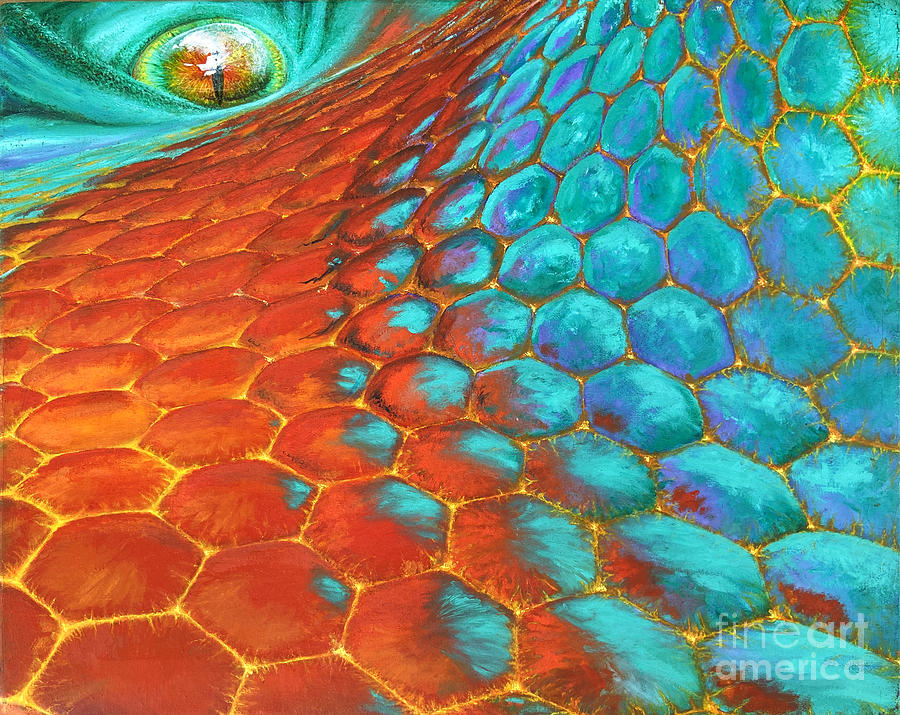 Dragon Scales Painting by Cory Lind