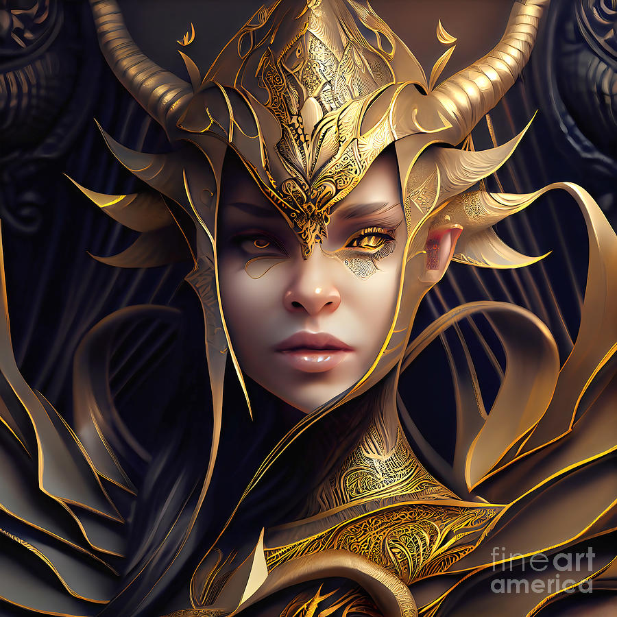 Dragoness Warrior Digital Art By Arcane Paradigm Fine Art America 6240