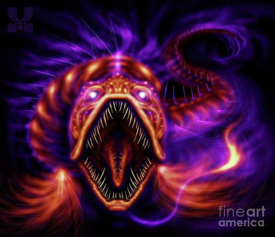 Dragonfish Fire Digital Art by Dale Crum