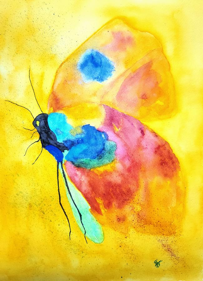 Fly Painting - Dragonfly 2 by Shady Lane Studios-Karen Howard
