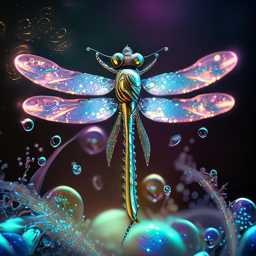 Dragonfly Digital Art by Camille Lopez