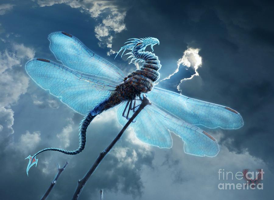 Dragonfly Dragon Digital Art by Dale Crum