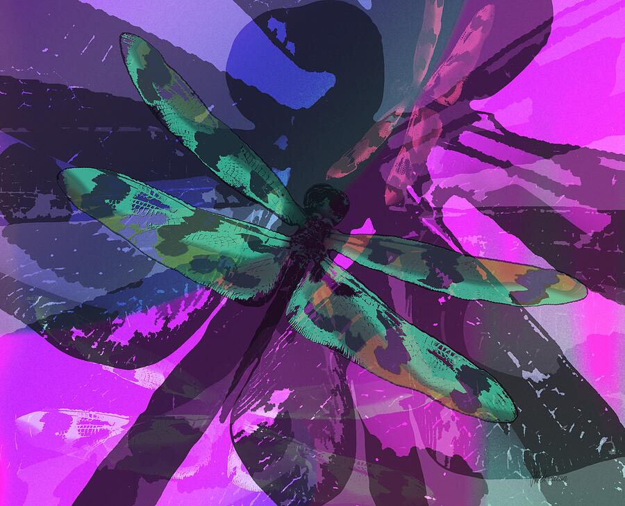 Dragonfly Fade Drawing by Joan Stratton Dragonfly Fade Drawing by Joan Stratton