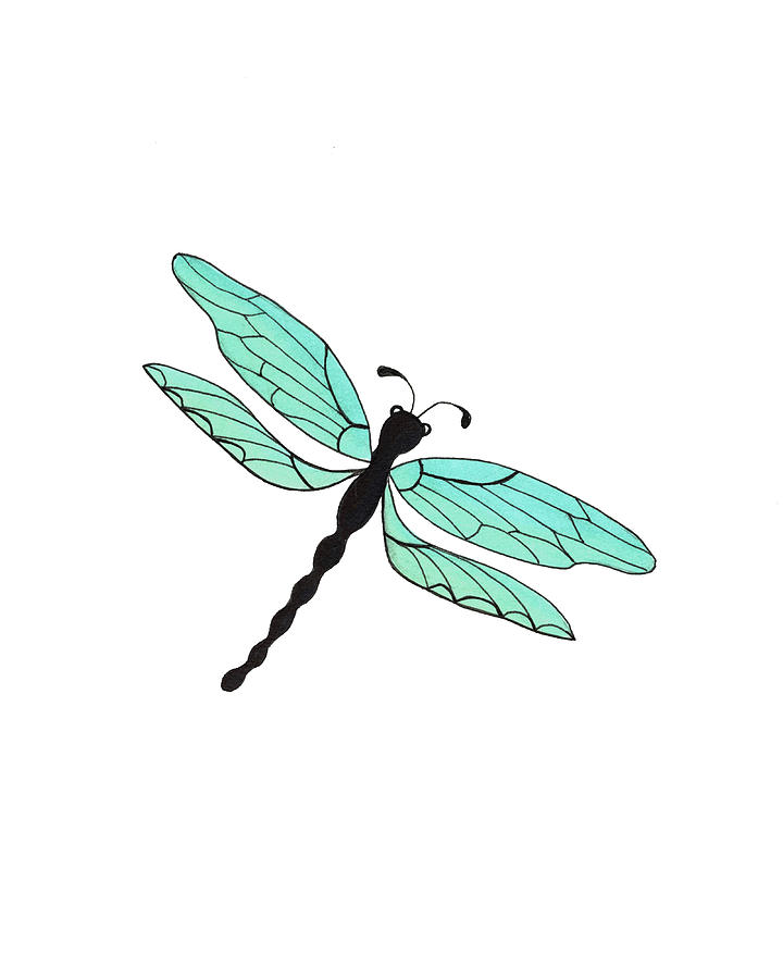 Dragonfly Drawing by Janremi B - Pixels