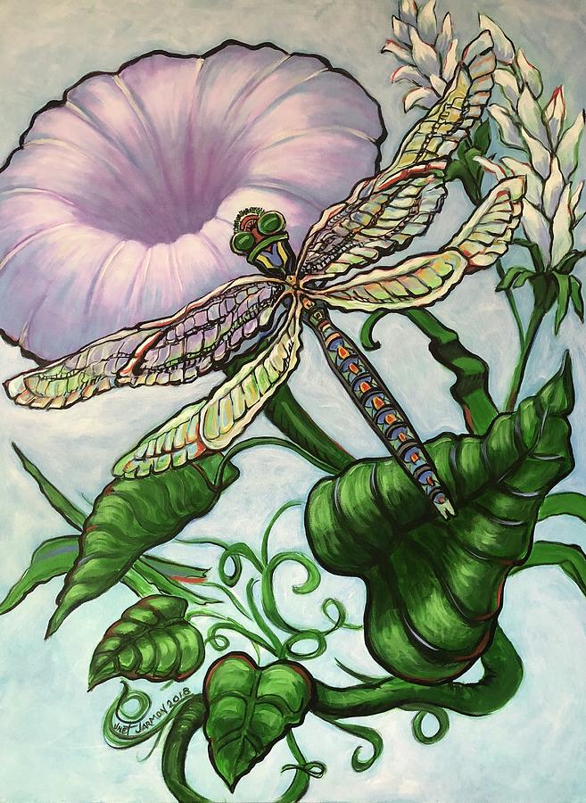 Dragonfly Painting by Jeanette Jarmon