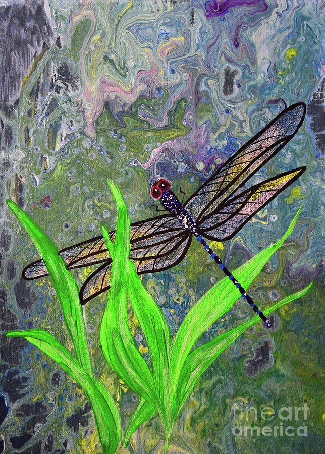 Dragonfly Painting by Jeff Metheny - Fine Art America