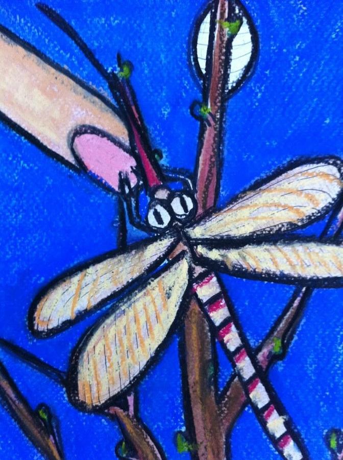 Dragonfly On My Finger Pastel By Suzy Mandel-canter - Fine Art America