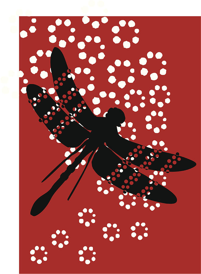Dragonfly Polka Drawing by Nijht