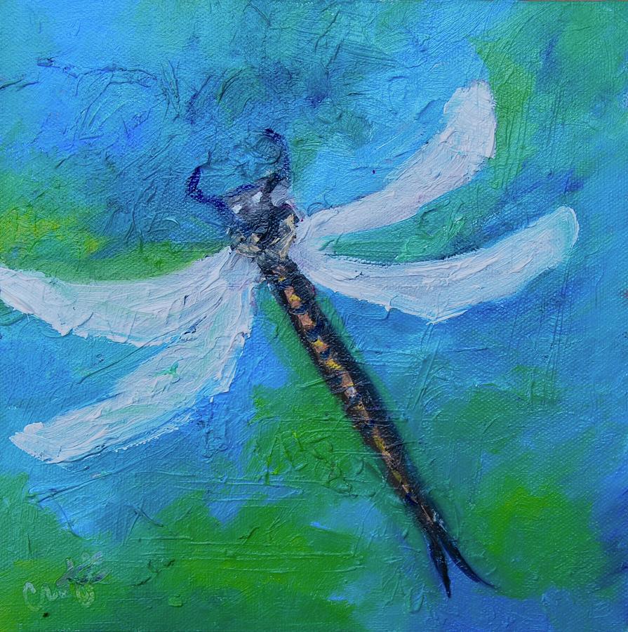 Dragonfly Painting by Rebecca Croft - Fine Art America