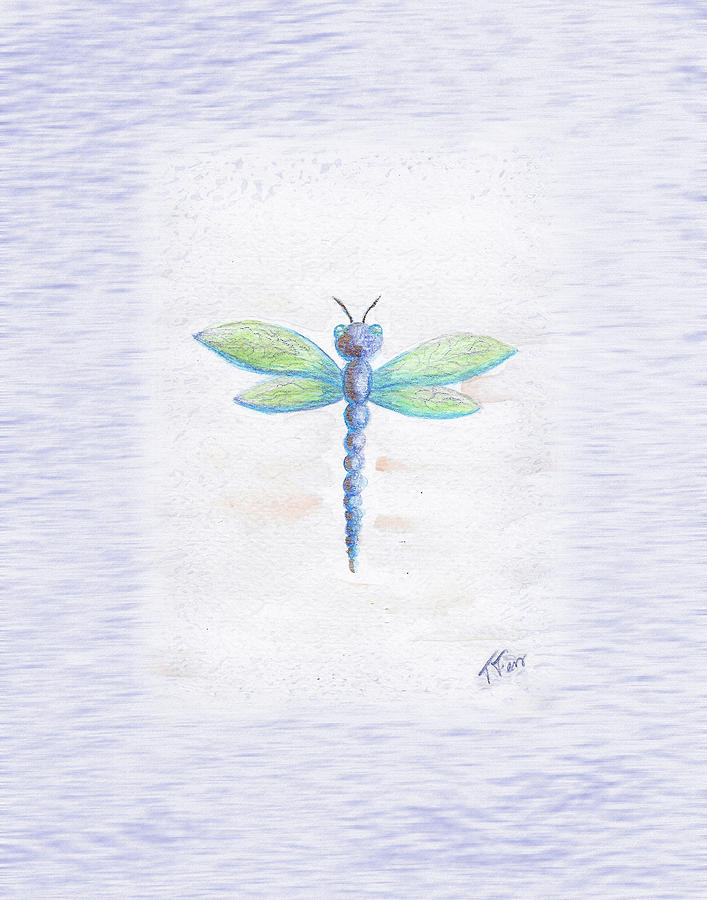 Dragonfly Mixed Media by Tatiana Fess