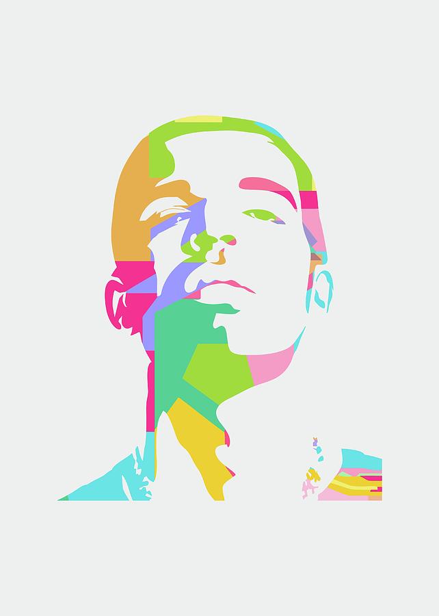 Drake Digital Art - Drake 2 POP ART by Ahmad Nusyirwan