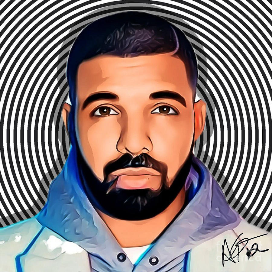 Drake parody portrait Digital Art by Christina Fairhead
