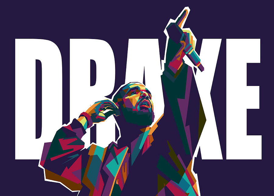 Service Painting - Drake The Rapper Poster by Muhammad Kirsten