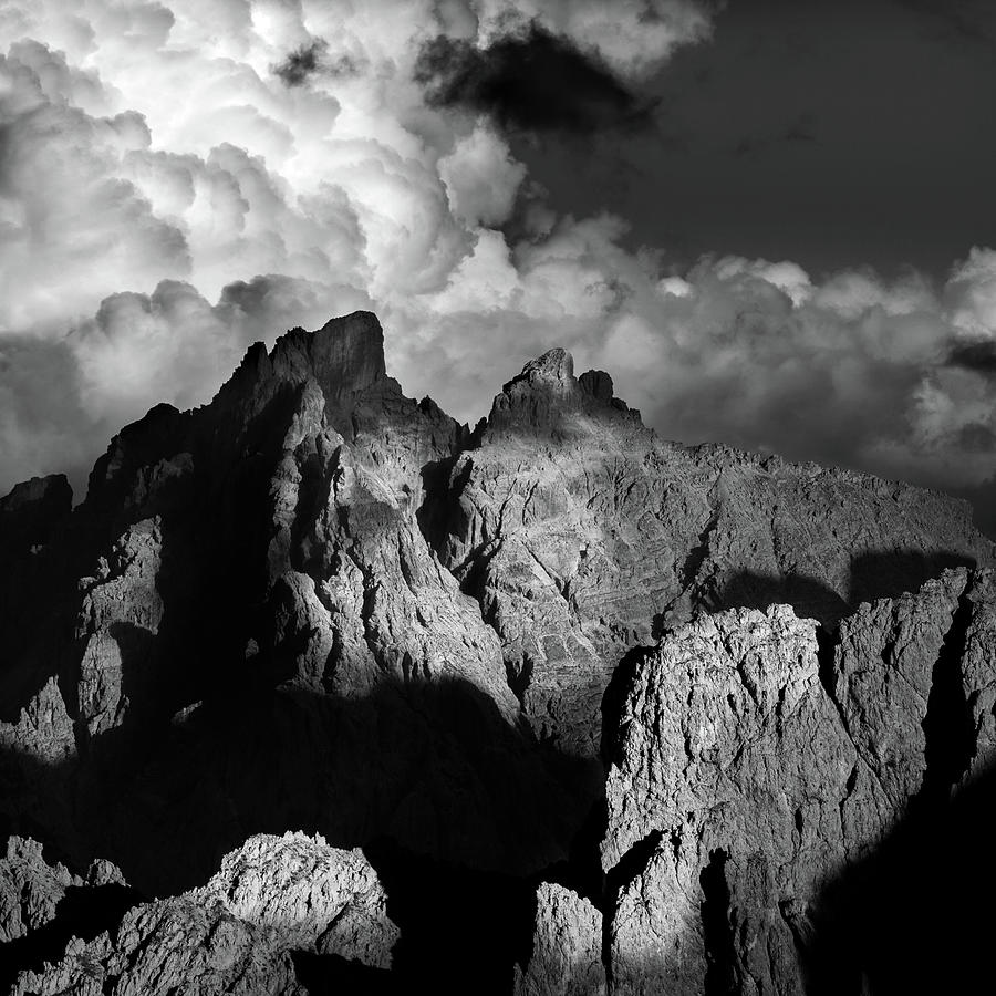 Black And White Photograph - Drama in the mountains by Toma Bonciu