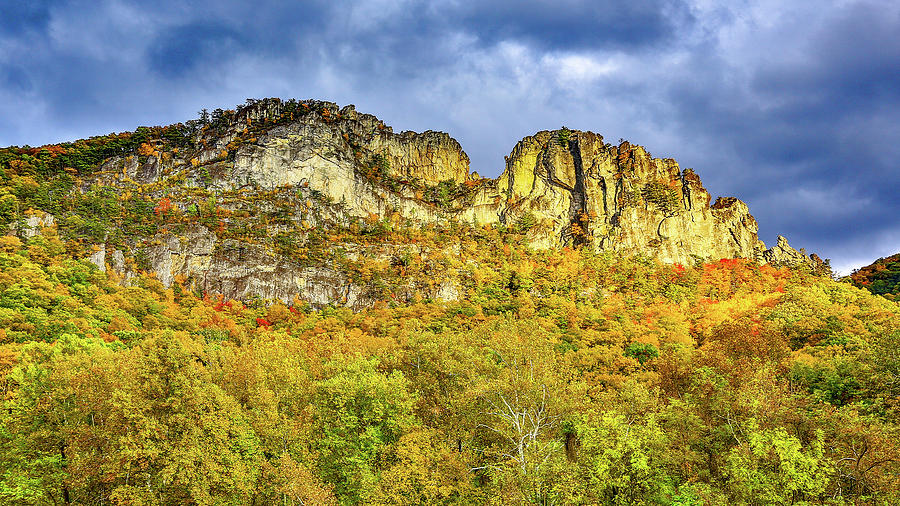 Drama in the Sky at Seneca Rocks Photograph by James Frazier - Fine Art ...