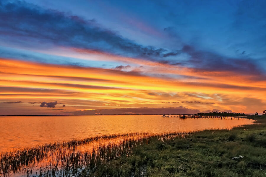 Dramatic Bay Sunrise Photograph by Jurgen Lorenzen