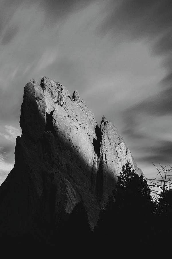 Dramatic Black And White Garden Of The Gods Photograph by Dan Sproul