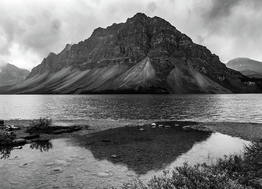 Dramatic Bow Lake Reflection Photograph by Dan Sproul - Fine Art America