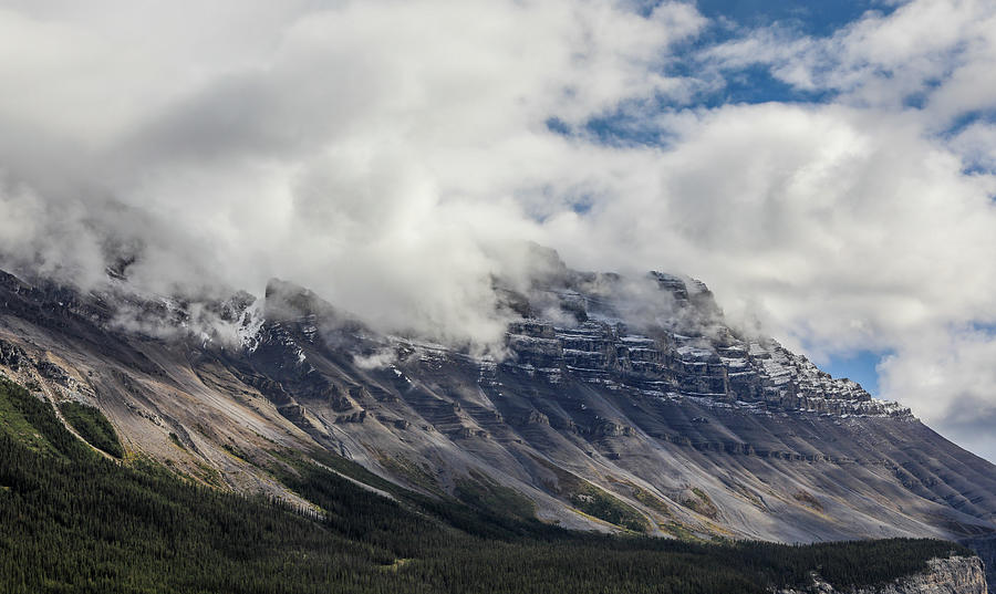 Dramatic Canadian Rockies Mountain Landscape Photograph