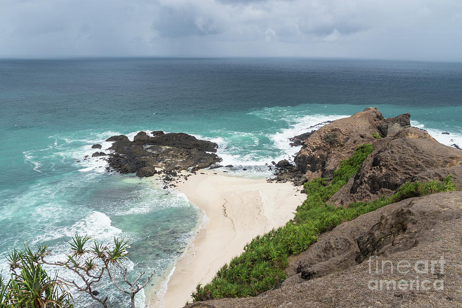 Dramatic coastline and beach on the Marese hill in Tanjung Aan,  Photograph by Didier Marti