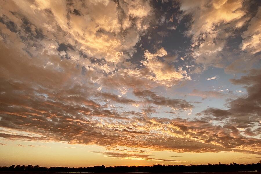Dramatic Dusk Fiery Silhouette Sky Photograph by Travel Essayist