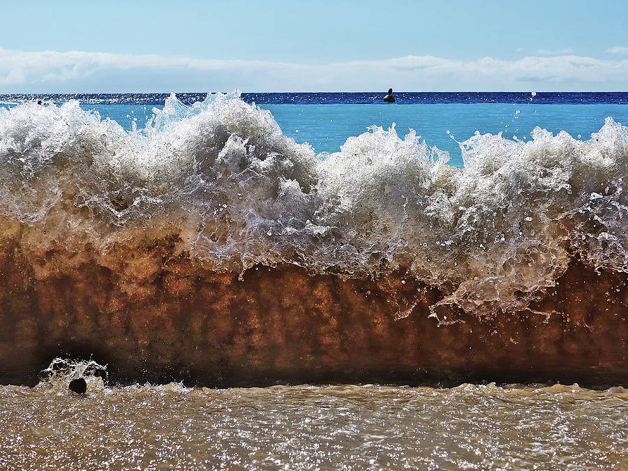 Dramatic Energy of a Crashing Wave Photograph by Kathrin Poersch