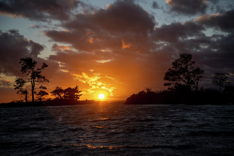 Dramatic Island Sunset Photograph by Alan Raasch