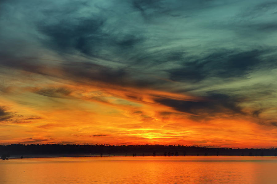 Dramatic Lake Sunset Photograph by Jurgen Lorenzen
