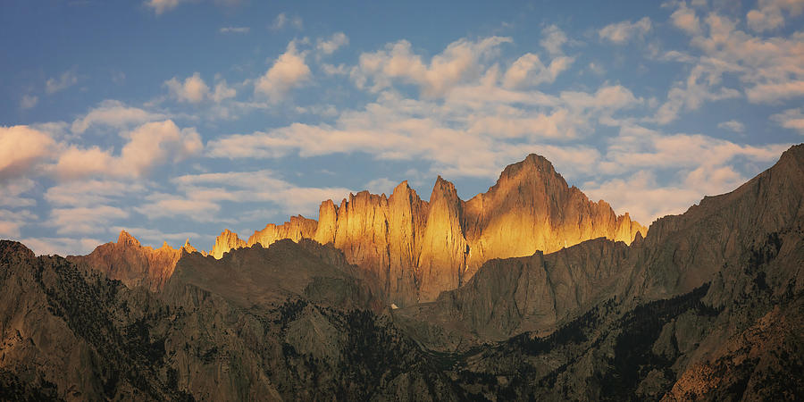 Mountain Photograph - Dramatic Mt. Whitney pano by Brian Knott Photography