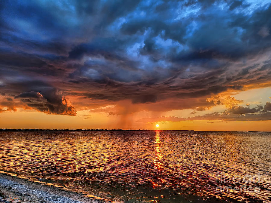 Dramatic Sanibel Sunset Photograph by Jeff Breiman
