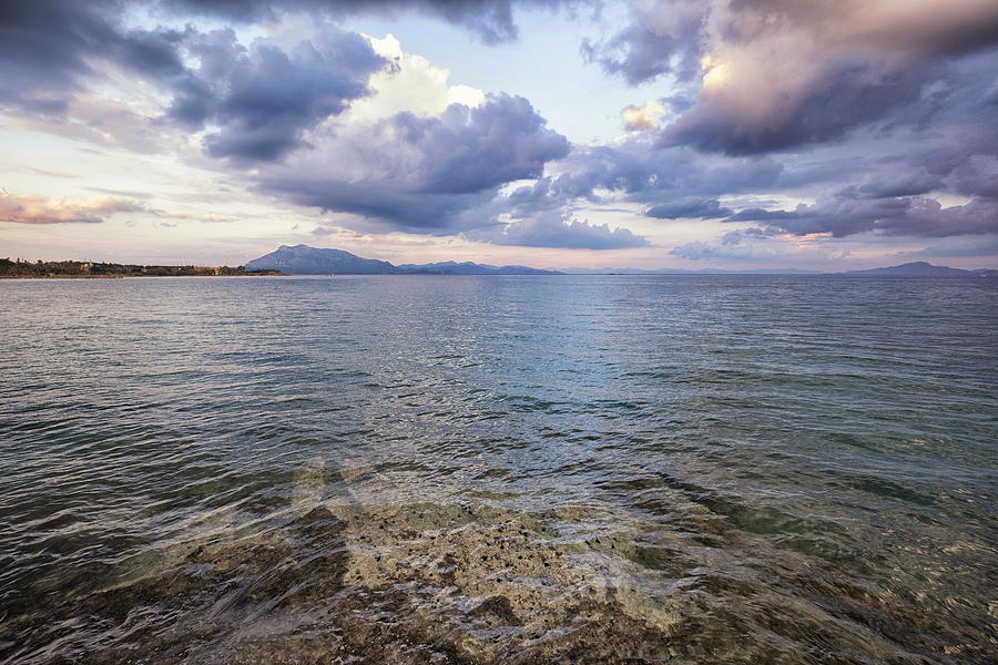 Dramatic sea view from Datca on a cloudy day in winter. Photograph by Emreturanphoto