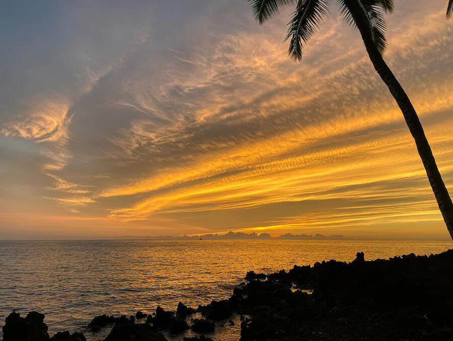 Dramatic Sky At Sunset In Hawaii Photograph by Deborah League