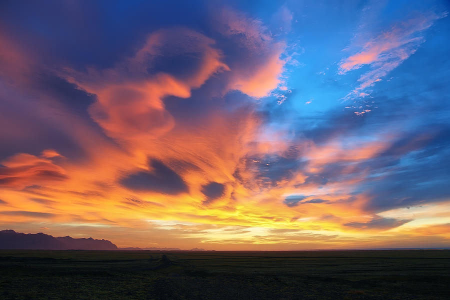 Dramatic sky in Iceland Photograph by Marisa López Estivill