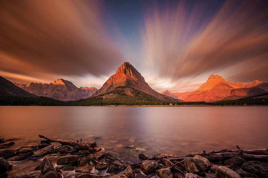Dramatic Sunrise In Glacier National Park Photograph by Pierre Leclerc Photography