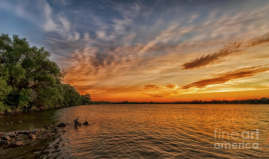 Dramatic Sunset Dayton Ohio Photograph by Teresa Jack - Fine Art America