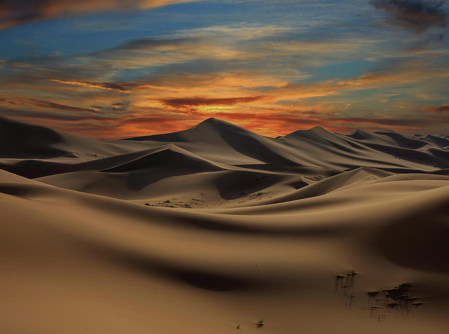 Dramatic Sunset In Desert Photograph by Mikhail Kokhanchikov