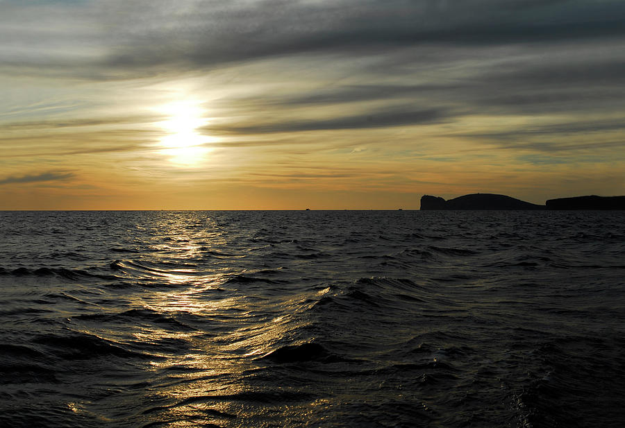 Dramatic sunset in the sea Photograph by Severija Kirilovaite