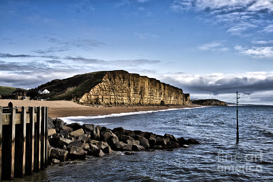 Dramatic West bay cliffs and Broadchurch Photograph by Ann Biddlecombe ...