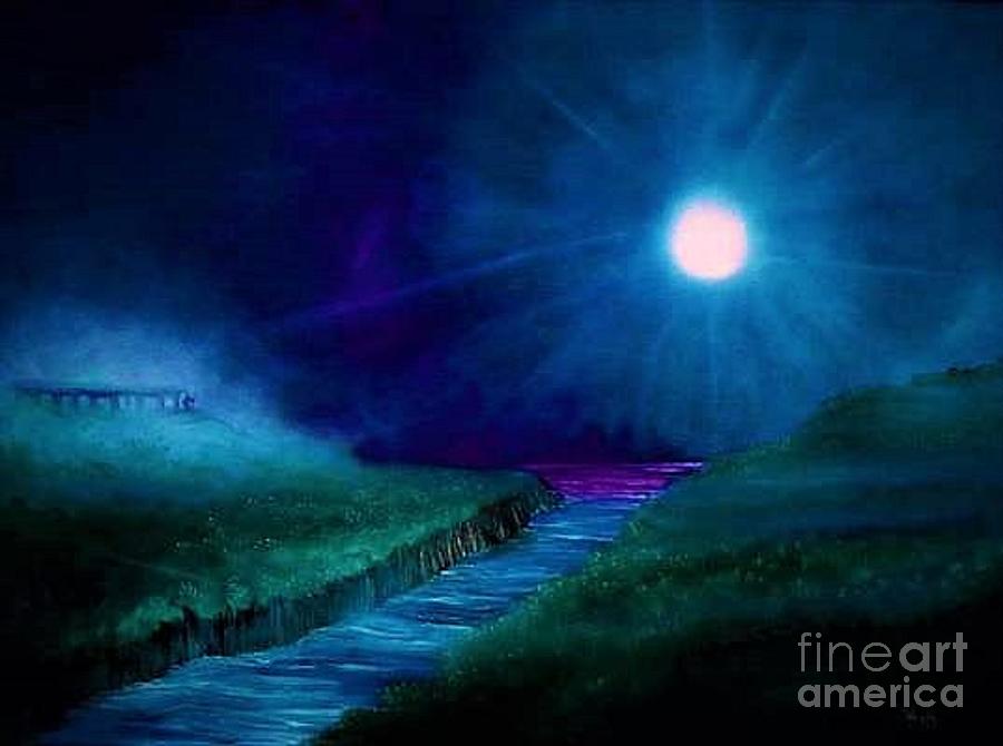 Drawing Down The Moon Painting by Mark Shynk Fine Art America