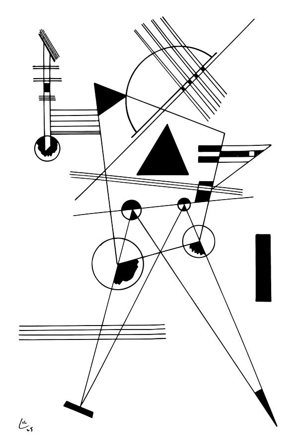 Drawing for Point and Line to Plane, 1925 Artwork Reproduction Digital ...