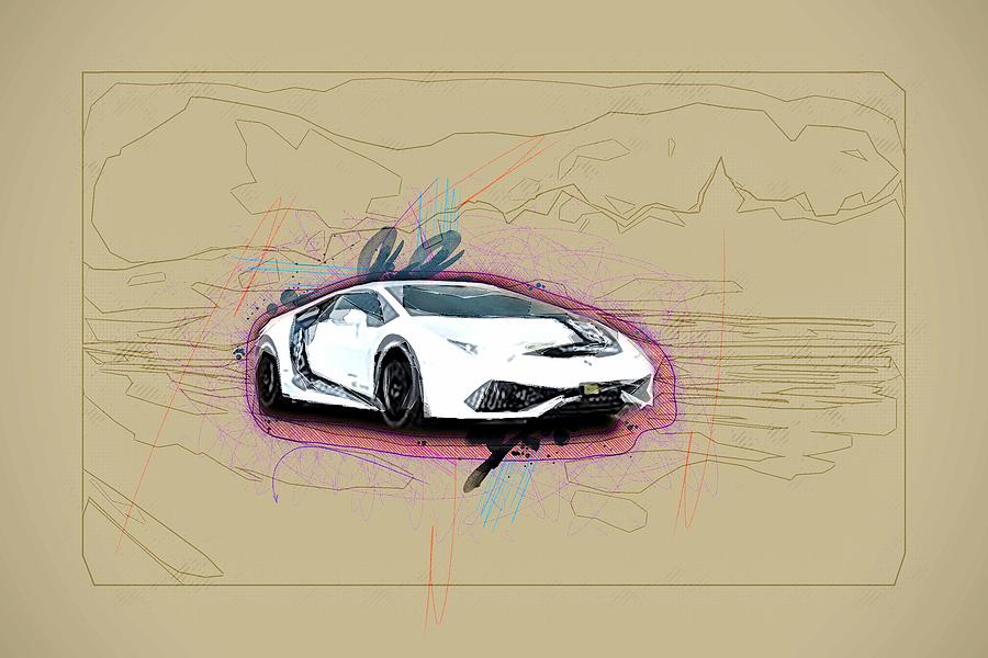 Drawing Lamborghini Huracan 2017 Lb724 O Ct Tuning Sports Car Racing ...