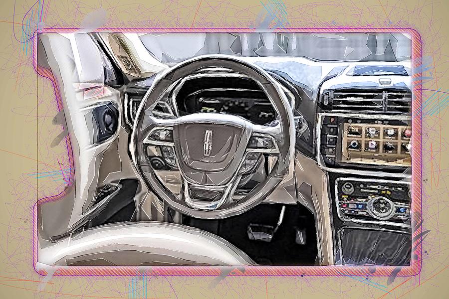 Drawing Lincoln Mkz 2020 Interior Panel In American Cars Colorful ...