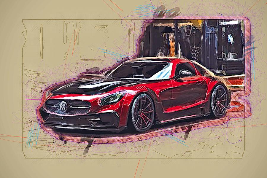 Drawing Mansory Mercedes Amg Gt S Tuning Supercars 2018 Cars Street ...