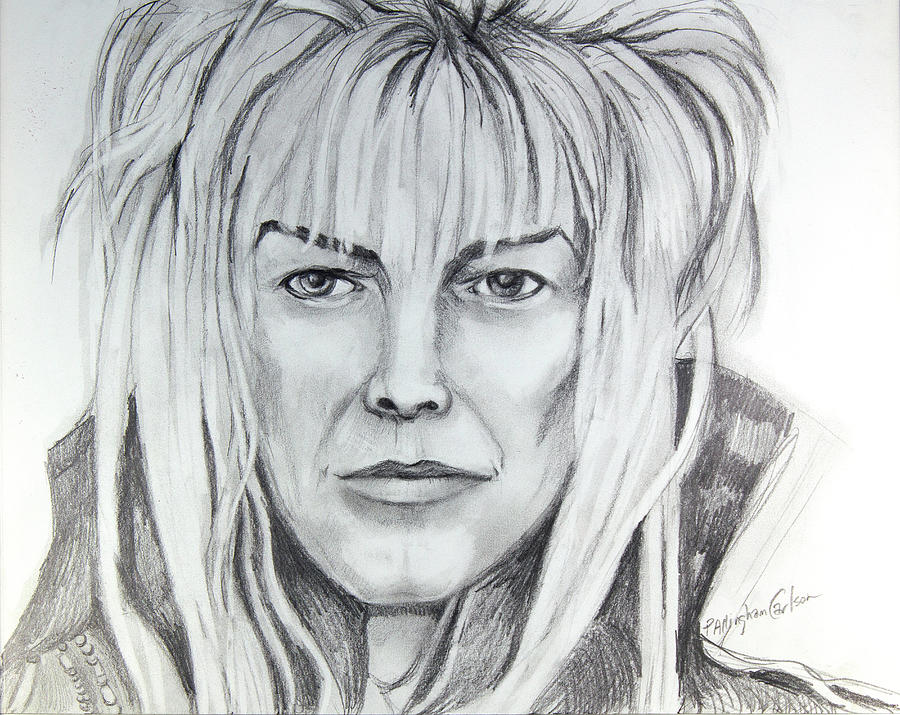 Drawing Of Bowie As Goblin King Drawing