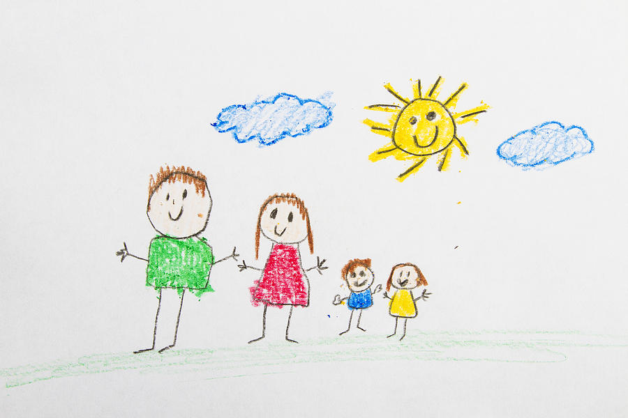 Drawing of Family Photograph by Jon Schulte