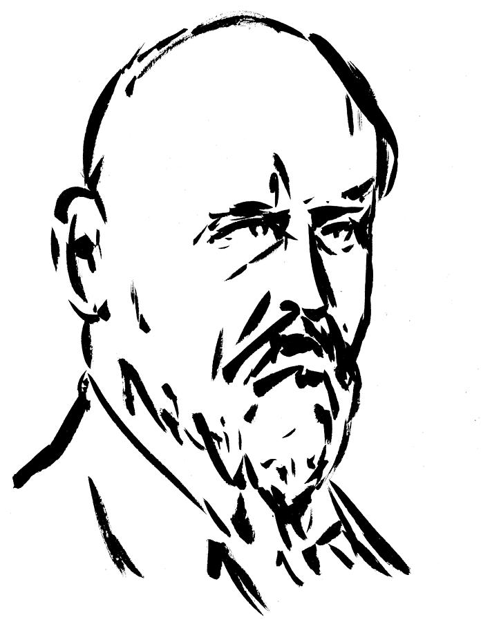 Drawing portrait of Georg CANTOR Drawing by Romanvs Moses - Fine Art ...